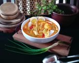 Foto langkah ke 5 dari resep Lontong Sayur.