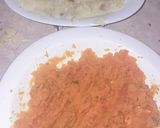 Foto del paso 2 de la receta: Bolitas de papa y calabaza con zanahoria rellenas de queso