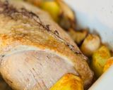 Une image de l'étape 5 de Magret de canard rôti aux pommes de terre et shiitakés.