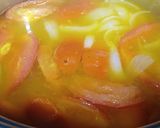 Hình bước làm 1 của món Canh cà chua nấu sườn mực chua cay