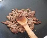 Une image de l'étape 4 de Émincé de boeuf au légume.