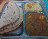 A picture of step 4 of Kadhai paneer in dhaba style.