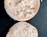 A picture of step 2 of My Ulster Fry, Cress and cheese on Muffin 😍.
