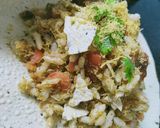 A picture of step 10 of Papad chat.
