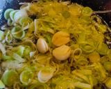 Foto del paso 2 de la receta: Macarrones con puerro y huevos
