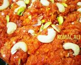 A picture of step 2 of Gajar ka Halwa.