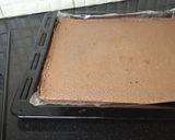 A picture of step 6 of Snickers Chocolate Roll Cake.