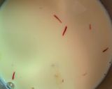 A picture of step 2 of Kesar milk.