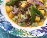 A picture of step 11 of Canned Tuna Ceviche with Mango, Cucumber, Red Onion, and Citrus Sauce.