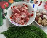 A picture of step 1 of Beef Ribs Stew with Pickled Mustard Greens.
