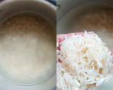 A picture of step 1 of Rice In Coconut Milk.