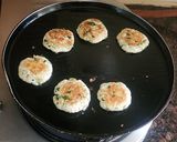 A picture of step 4 of Paneer makhana tikkis.