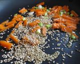 A picture of step 5 of Bulgur with Vegetables, Sesame Seeds, and Sea Water.