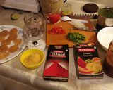 A picture of step 2 of Shev puri.