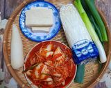 Hình bước làm 1 của món Canh Kim Chi Chay