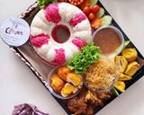 Foto langkah ke 15 dari resep Tumpeng Nasi Uduk Ceria.