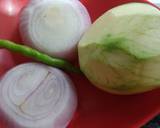 Raw mango, onion bhaji recipe step 1 photo