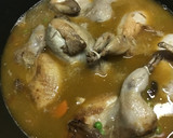 Foto del paso 3 de la receta: Codornices con jamón y verduras en cocotte al vino blanco
