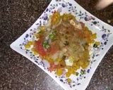 A picture of step 4 of Aloo tikki chat.