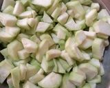 A picture of step 1 of Vegetable gravy 🥒🧄🥒.