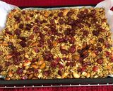 A picture of step 7 of Nutty Cranberry Granola.