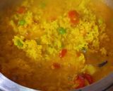 A picture of step 3 of Moong Dal Khichdi.