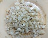 A picture of step 2 of Makhana coconut pak janmashtami special.