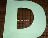 Cara Membuat Letter Cake quotDquot 2