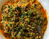 A picture of step 7 of Egusi soup.