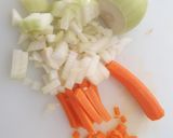 Foto del paso 2 de la receta: Macarrones boloñesa sin hervir la pasta