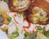 A picture of step 13 of Chicken Al kiev.