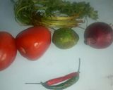 A picture of step 1 of Spicy hot kachumbari.