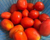 A picture of step 1 of Homemade tomato paste 🍅.