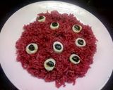 A picture of step 4 of Bloody Eye Rice.
