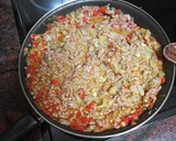 Foto del paso 3 de la receta: Berenjenas rellenas de carne picada y setas al ajillo