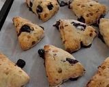 A picture of step 11 of Blueberry and White Chocolate Scones.