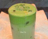 Hình bước làm 3 của món Sữa tươi kem matcha dẻo trân châu