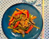 Foto del paso 9 de la receta: Solomillo de ternera y verduras salteados en wok