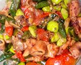 Foto langkah ke 7 dari resep Cumi Asin Cabe ijo.