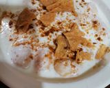 A picture of step 4 of Meethe Dahi Barey😊.