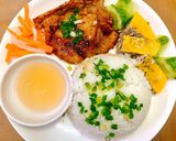 Hình bước làm 4 của món Chả trứng (cơm sườn)