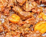 A picture of step 5 of Mutton masala.