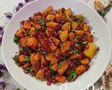 A picture of step 4 of Air Fryer Sweet Potato/Shakarkandi Chaat.