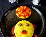 A picture of step 4 of Halloween Spooky Spider-Web Dhokla.