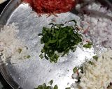 A picture of step 2 of Steamed Poha Veggie bites.