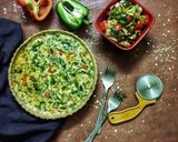 A picture of step 13 of Quiche with oats crust.