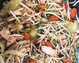 Chicken and Bean Shoot stir-fry recipe step 4 photo