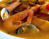 Foto del paso 22 de la receta: Sopa de mariscos a los tres caldos e infusionada con azafrán
