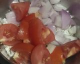 A picture of step 1 of Coconut fish curry.