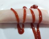 Foto del paso 1 de la receta: Rollitos de jamón cocido con mayonesa de cangrejo